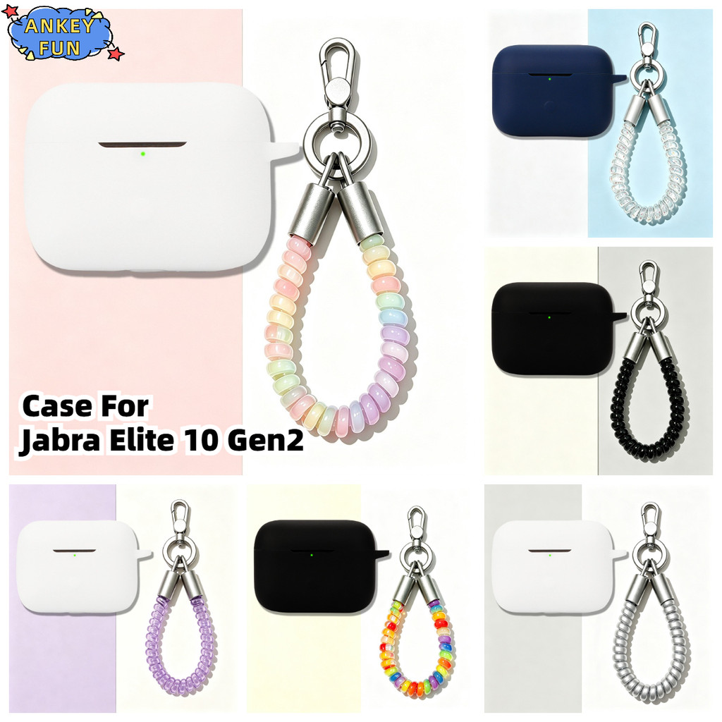Compatible with Jabra Elite 10 Gen2 Bluetooth Earphones Silicone Protective Case Jabra Elite 8 Activ