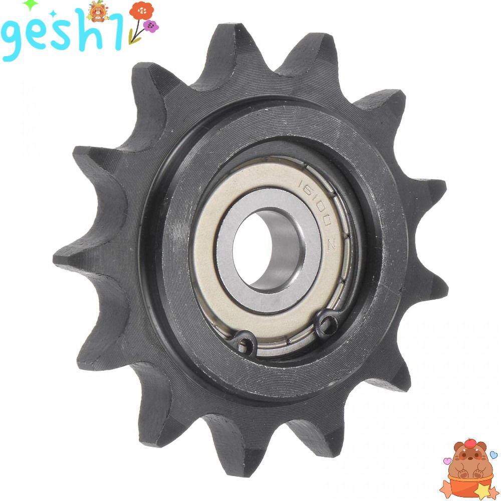 GESH1 นูน Idler Gear, C45 เหล็กคาร์บอน 10 มม.Bore 1/2 "Pitch Chain Idler Sprocket, ใส่ 13 ฟัน Tensio