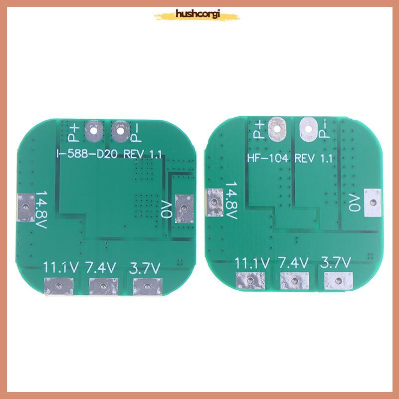 [hushcorgi] 4 Series 14.8V บอร์ดป้องกัน 18650 16.8V Overcharge Over Discharge ป้องกันการลัดวงจร 20A 