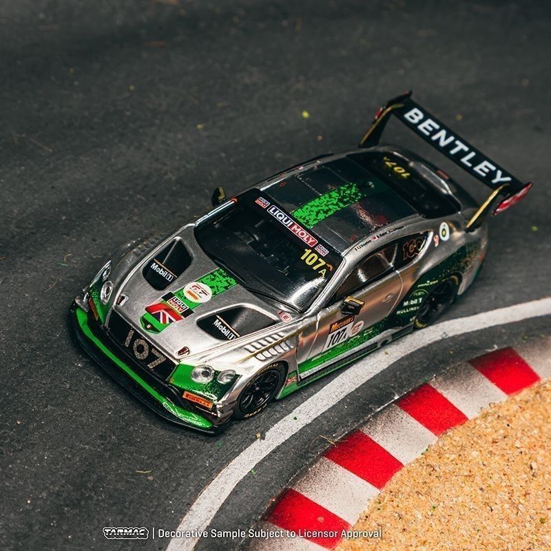 TW 1: 64 Bentley Bentley GT3 เบอร์ โมเดลรถยนต์ 107