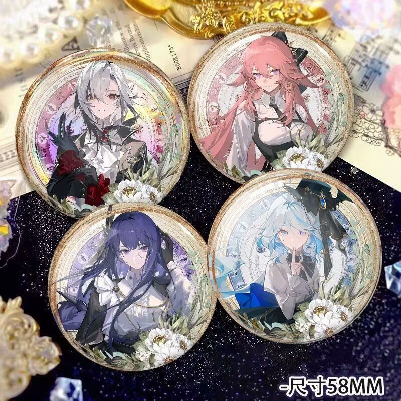 Genshin Impact/Artlechino/Furina/Furina Arlecchino Laser Badge เครื่องประดับสะสม/Jhgc