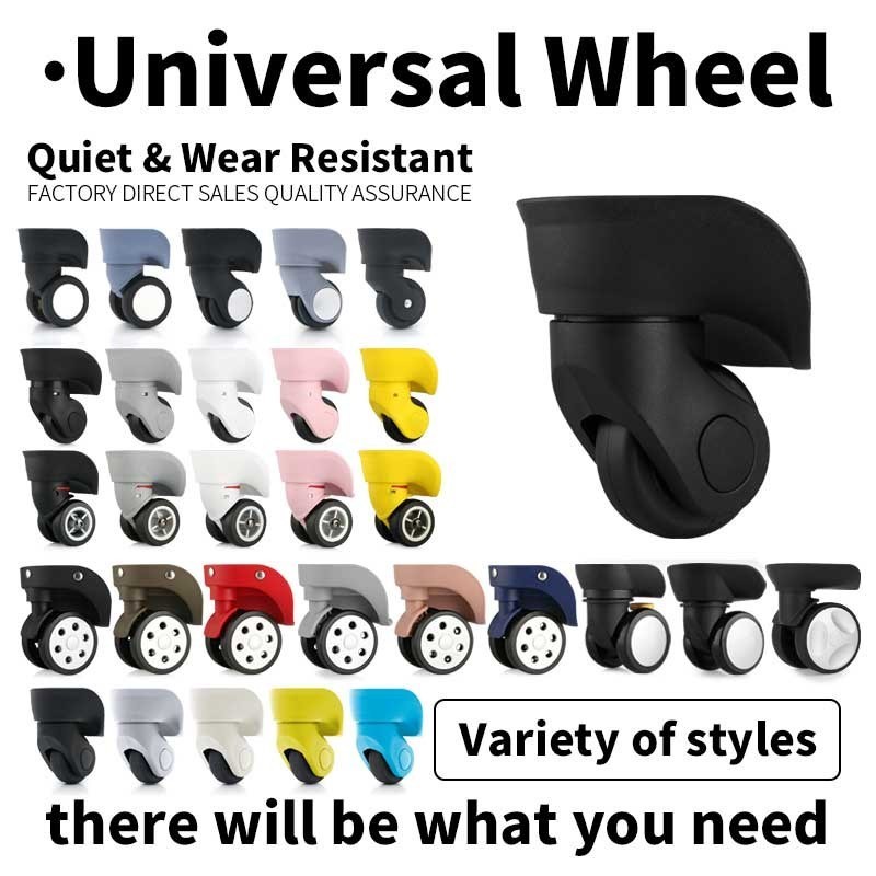 Universal (4pcs/set)Luggage Wheel Replacement Wheels Suitcase Accessories Casters Rolling Luggage Su