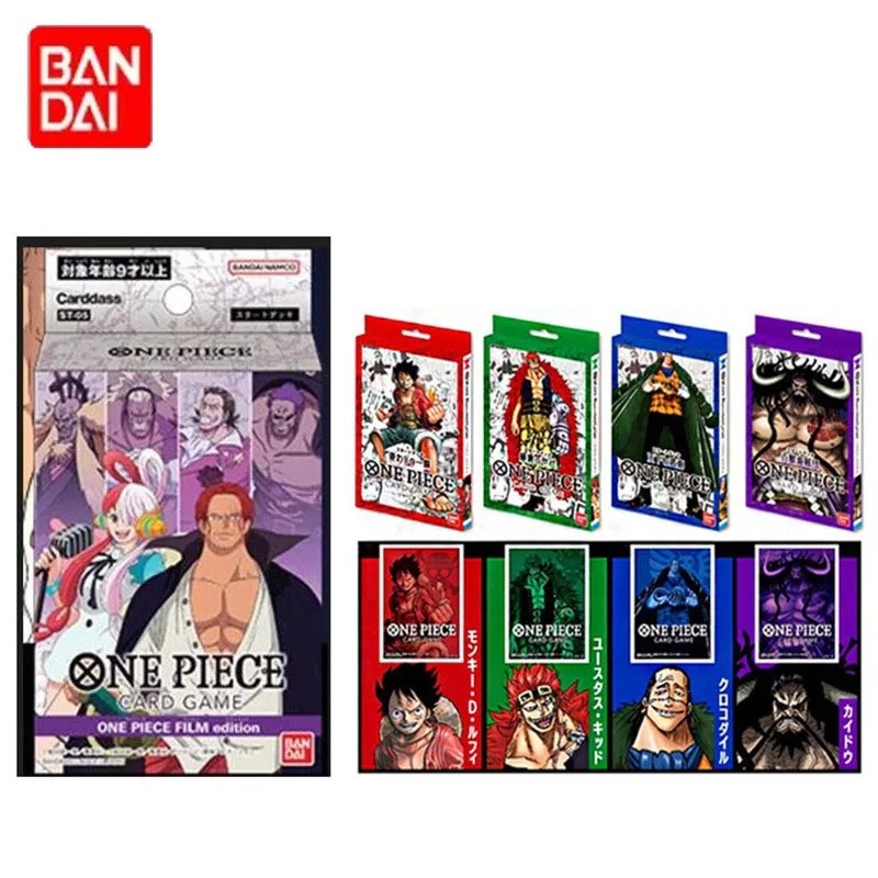 Original Bandai การ์ด One Piece TCG Trading เกม OPCG การ์ดตัวย่อจีน STC01-28 Pre-group Full Series D