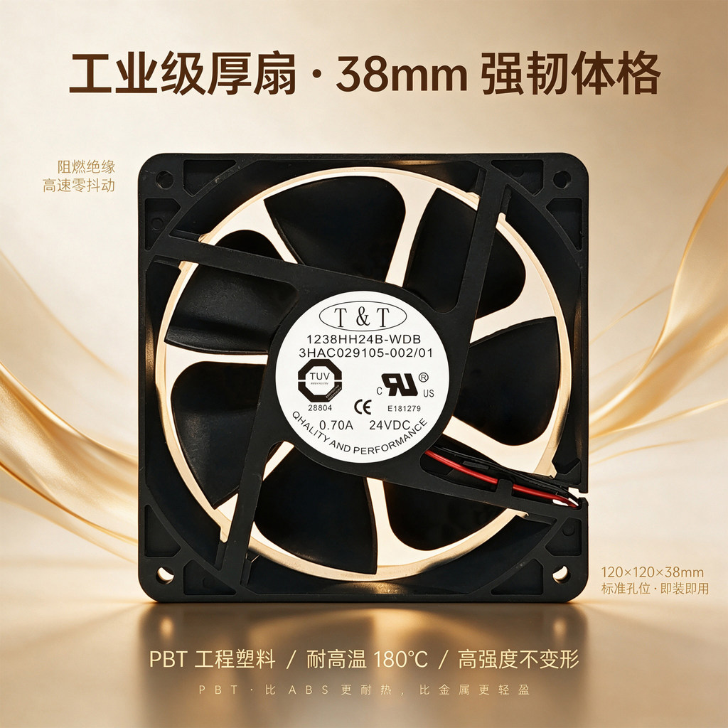 พัดลมคอนโทรลเลอร์หุ่นยนต์ A BB 1238HH24B-WDB 3HAC029105-001002พร้อมปลั๊ก