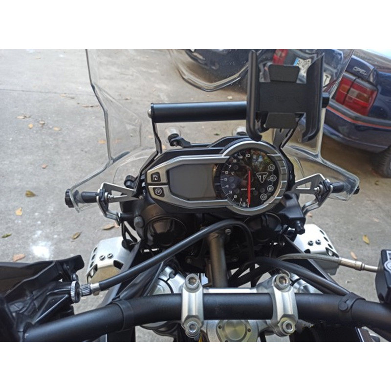 รถมอเตอร์ไซด์สําหรับ Triumph Tiger 800 XCX XRX 2016 2017 โทรศัพท์มือถือ GPS แผ่นขาตั้งผู้ถือสนับสนุน