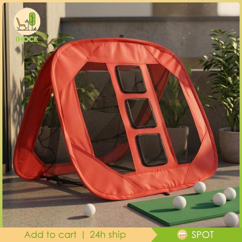 [Ihoce] Spring-up-up Golf Practice Net Portable Golf Chipping Net Sports Gear Long-Lasting Indoor Ou