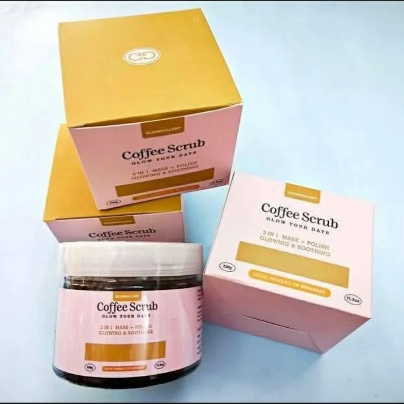 GLOWGALLERY Myanmar Coffee Scrub Brightening Nourishing Skin Rejuvenating New Skin 320g9-4t