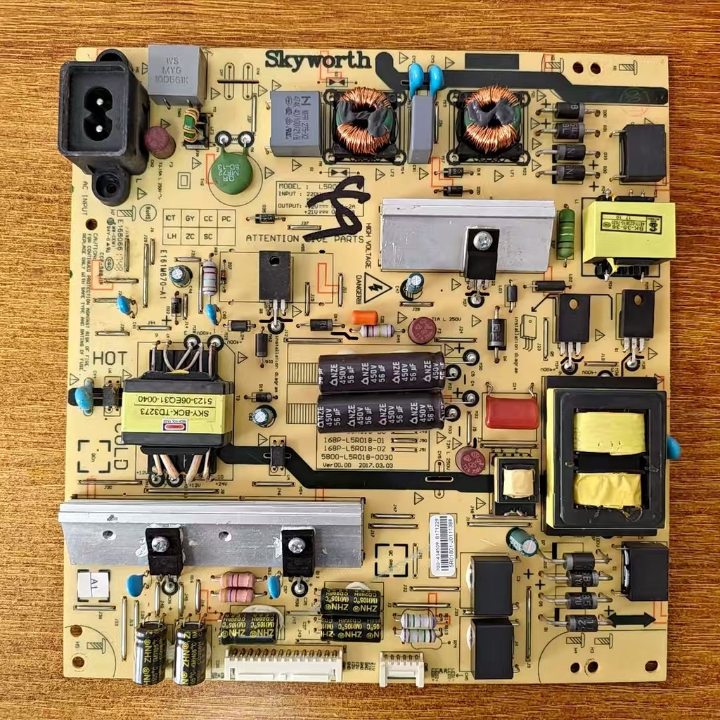 Chuangwei 49E366W 50V6E Power Board 168P-L5R018-01 5800-L5R018-0030 ภาพทางกายภาพ