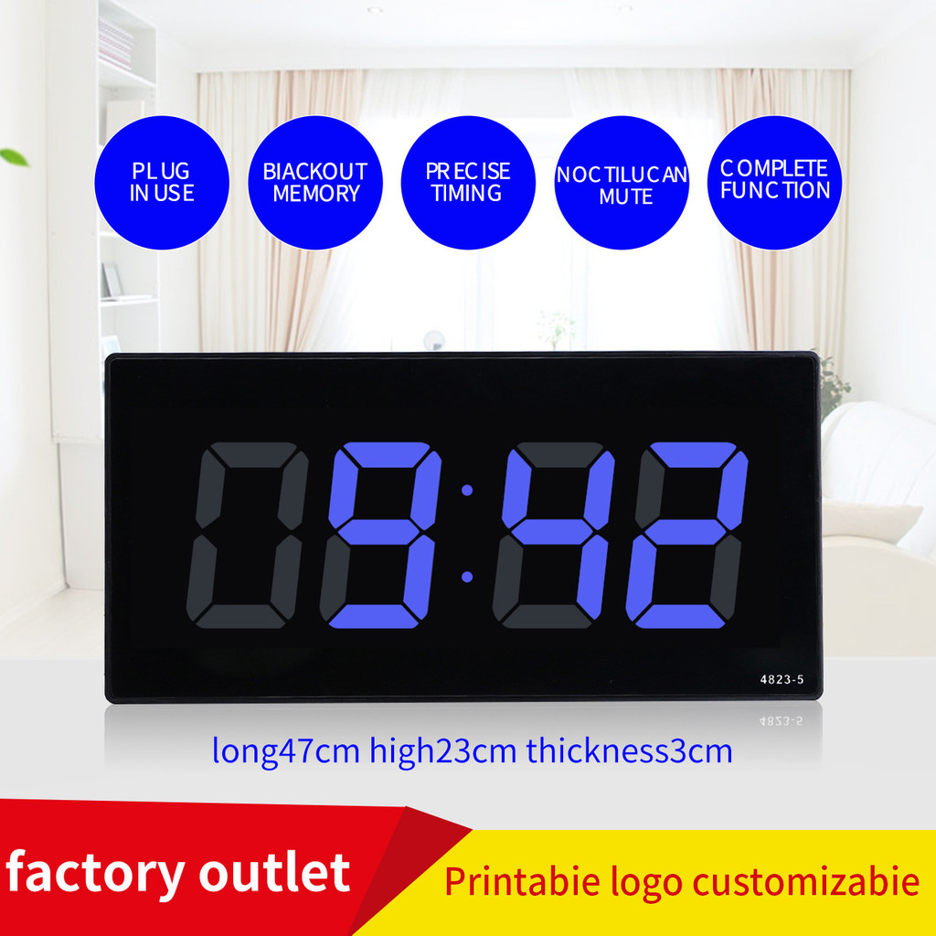 Chengda Digital Timing Card Office LED Digital Wall Clock Timing Digital Clock ห้องนั่งเล่นสไตล์สร้า