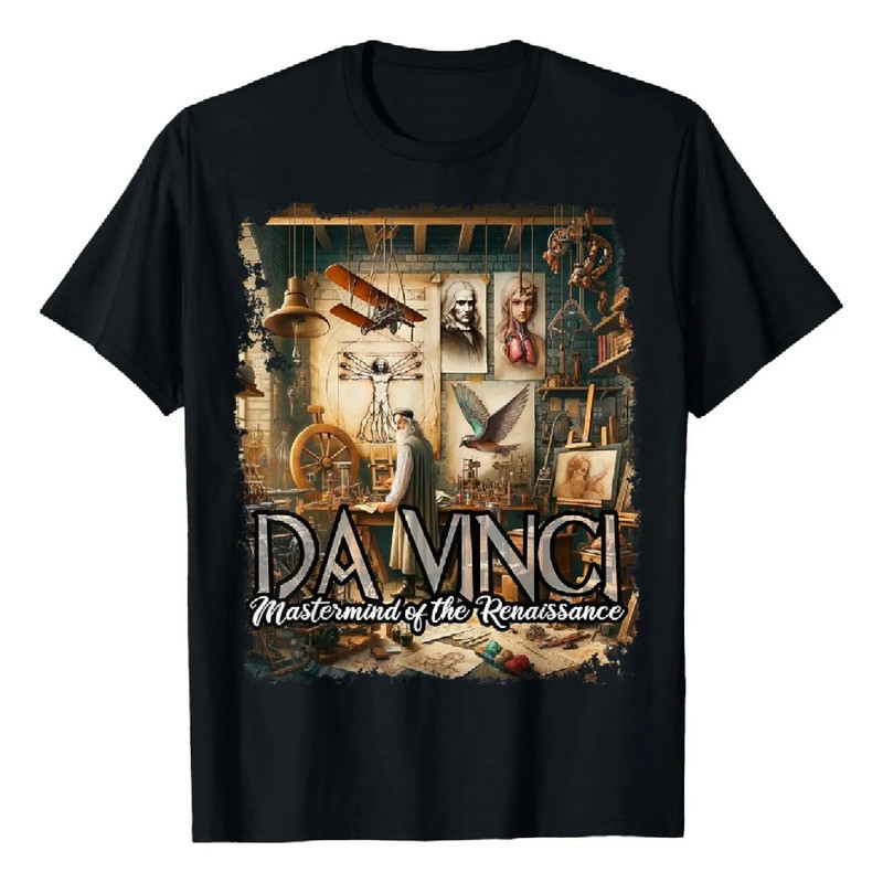 เสื้อยืด Leonardo Da Vinci Art