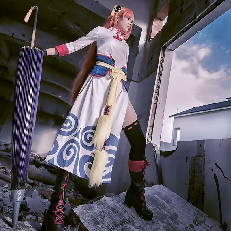 Gintama Future Kagura คอสเพลย์เครื่องแต่งกาย Cheongsam Party Dress ชุดเครื่องแต่งกายฮาโลวีน Party Ca