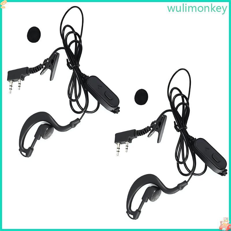 WU Secure Ear Hook Headphones ชุดหูฟังวิทยุสองทางสําหรับ UV5R BF888S