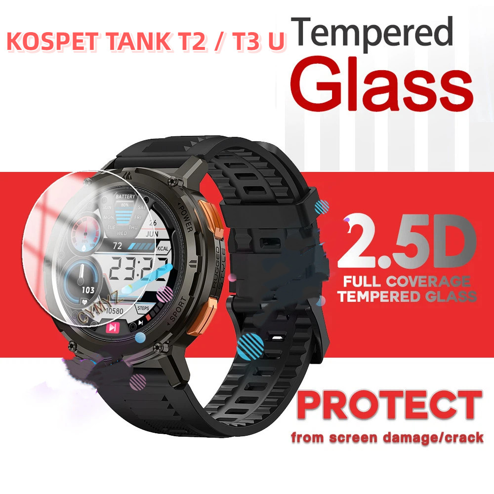 [จัดส่งรวดเร็ว]Kospet TANK T2 / T3 Ultra ฟิล์ม 9H กระจกนิรภัยป้องกันหน้าจอ KOSPET TANK T2 T3 Ultra ฟ