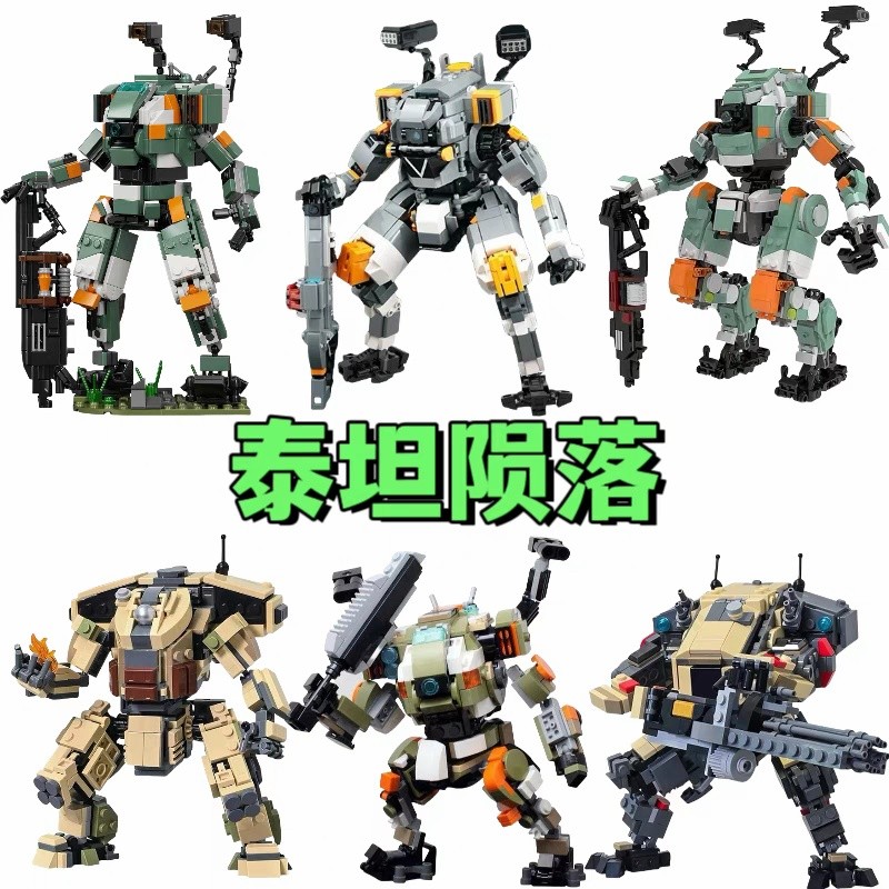 Moc Titan Meteorite 2 Titan Ion Scorch Pioneer Mecha BT7274 Building Block Assembly 6 ของเล่นเด็ก 8 