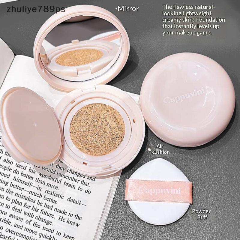 Zhuliye789ps] Cappuvini Air Cushion BB Cream Moisturizing Foundation คอนซีลเลอร์ควบคุมน้ํามันกันน้ํา