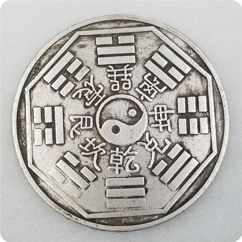 งานฝีมือโบราณ Gossip Big Silver Dollar 88mm เส้นผ่านศูนย์กลางเงิน Dollar#01083LYAJIE268 NG36