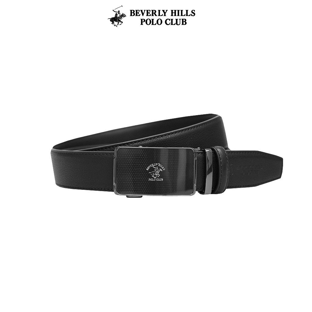 BEVERLY HILLS POLO CLUB เข็มขัดผู้ชาย / 35MM Automatic Buckle / Leather / Black / BHB247L9