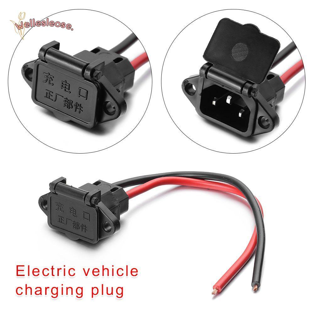 WELLE 1/2/5pcs E-bike Battery Charger สําหรับ 36V 48V Universal สามแนวตั้งชิ้นส่วนรถยนต์ไฟฟ้า