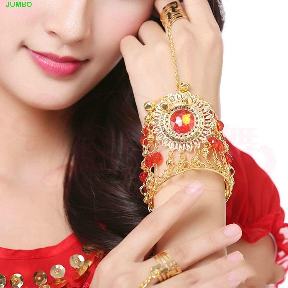 JUMBO Performance Accessories เครื่องประดับแฟชั่น Shining Bohemian Bead Ring Show Out Tribal Dance A