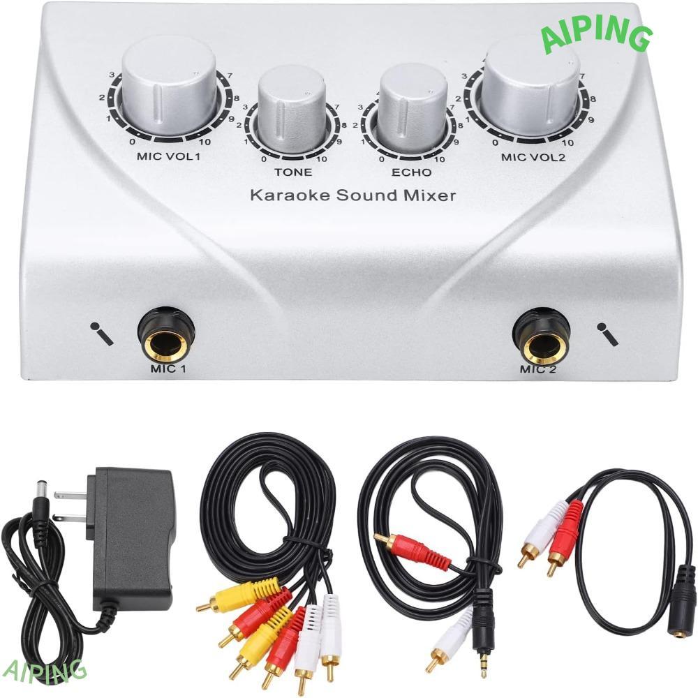 NG1ZX เครื่องผสมเสียงดิจิตอล, อินพุตไมโครโฟนคู่ 2 ช่องระบบ Echo Mixer, Professional Echo Control Amp