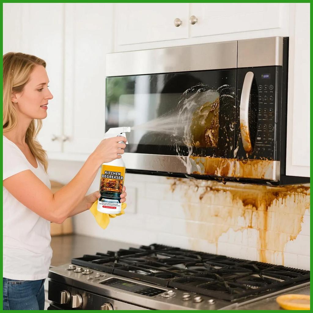 Grill Degreaser 300ml Kitchen Grill Grease Remover Range Hood Grease Remover for Home Cooks Apartmen