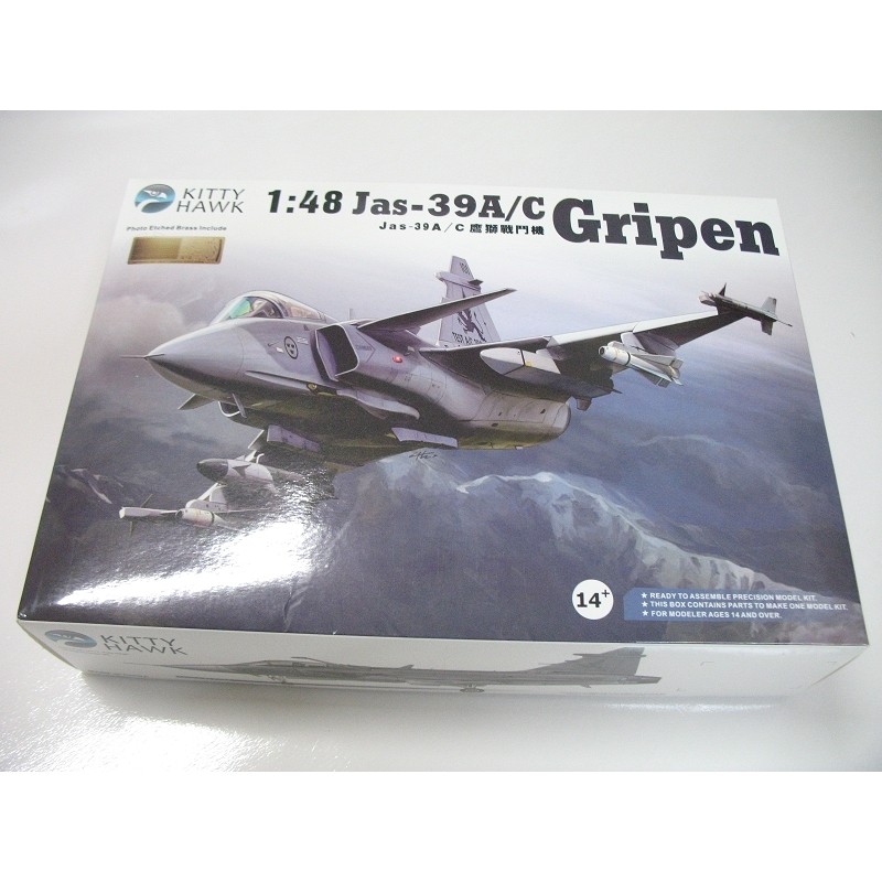 ชุดโมเดล Kitty Hawk 80117 1/48 Saab JAS 39A/C Gripen
