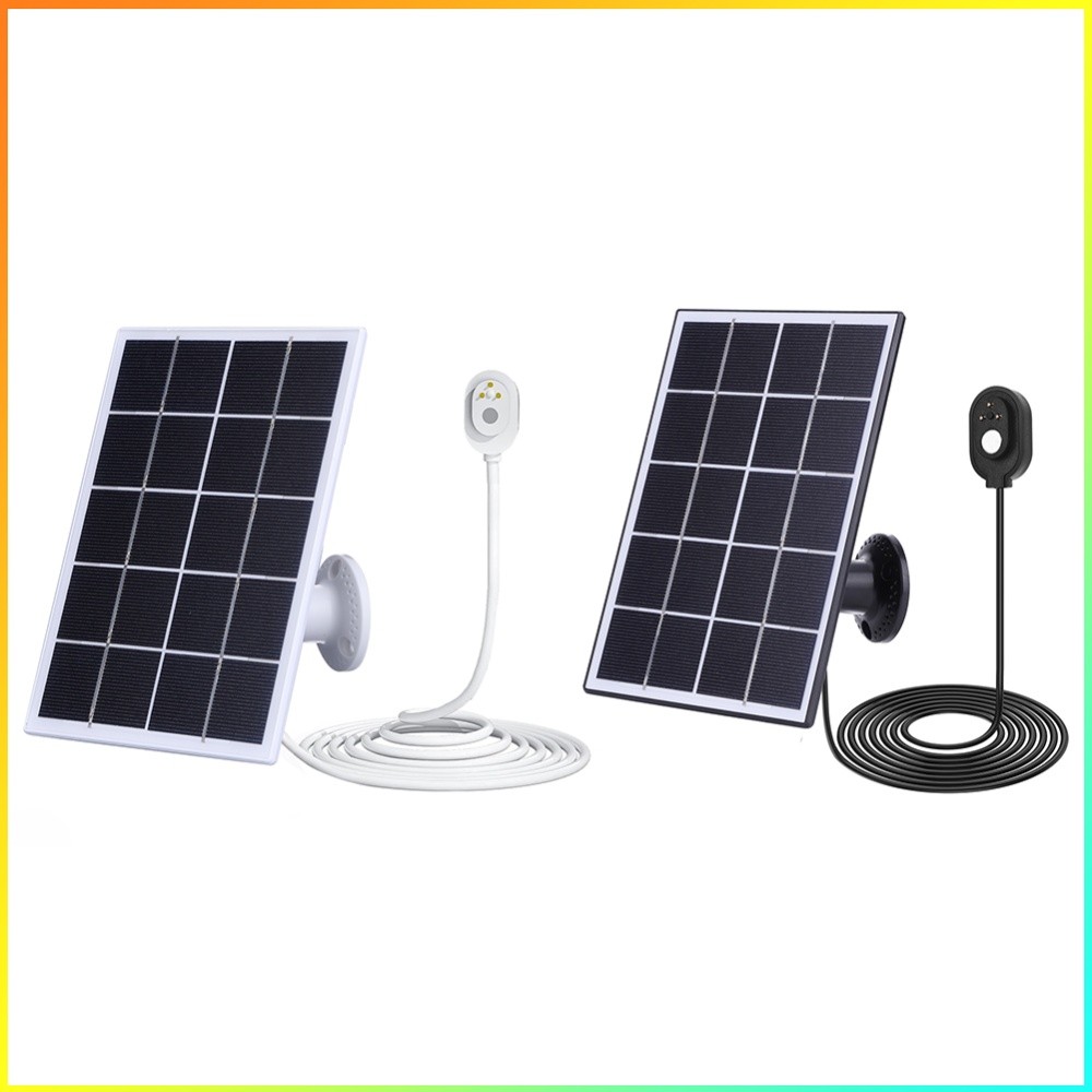รถมอเตอร์ไซค์รถยนต์★ 5V 10W กล้องแผงพลังงานแสงอาทิตย์ IP65 กันน้ํา 9.8Ft/3M สาย 360°ติดผนังแบบปรับได
