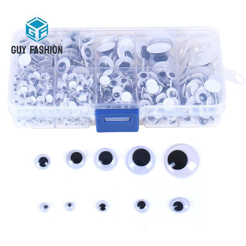 Man Fashion Self-กาวผสมEyesสําหรับของเล่นตุ๊กตาGoogly wiggly Eyes DIYอุปกรณ์เสริม