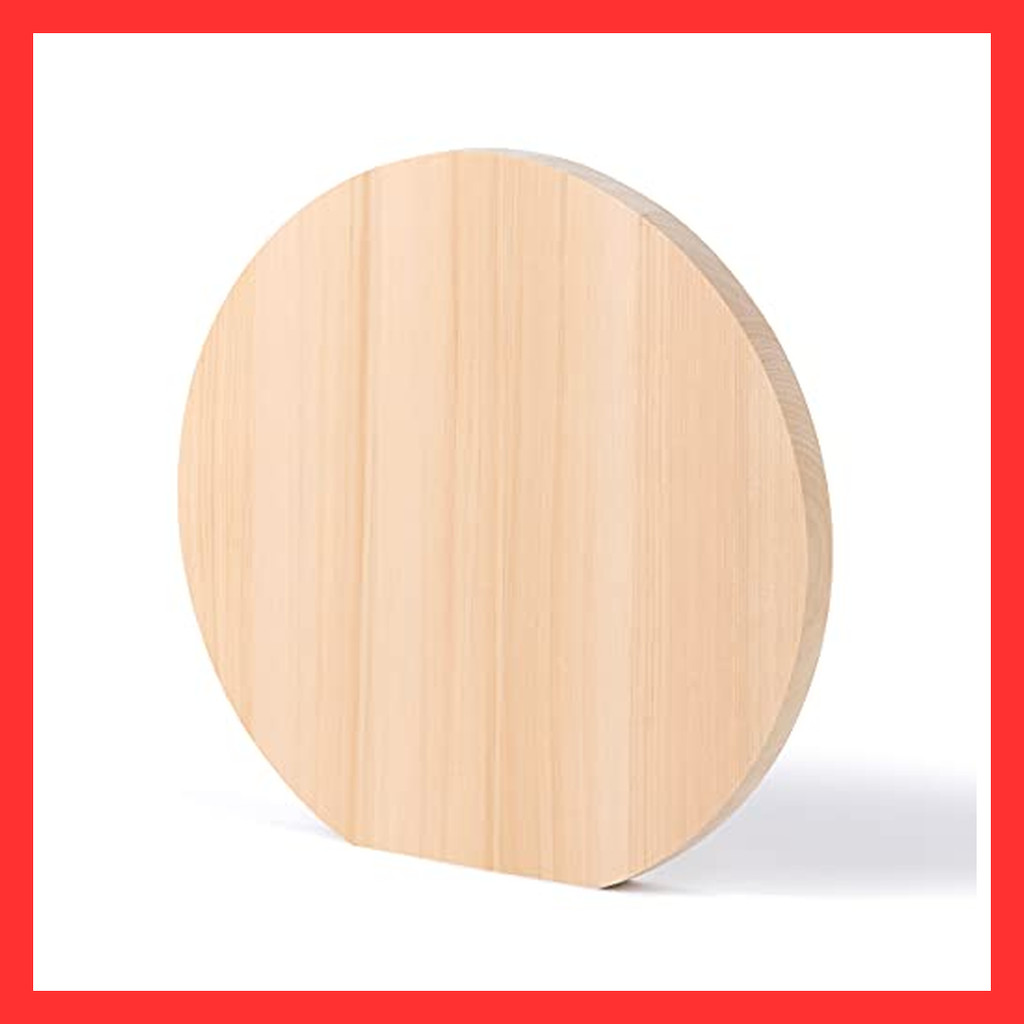 Aomori Hiba Round D Shape Cutting Board Medium 【Direct from Japan】