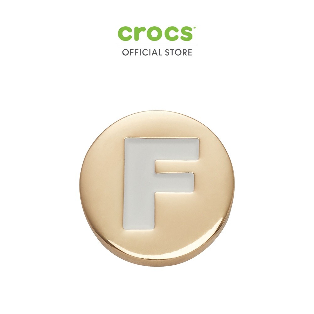 CROCS ตัวติดรองเท้า JIBBITZ™ GOLD LETTER F รุ่น 10008512 - MULTI COLOR