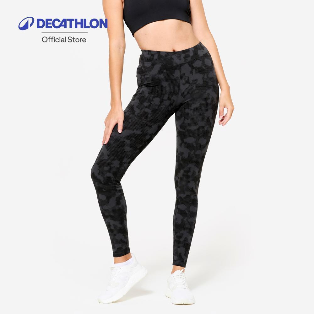 Decathlon Women'S Cotton Fitness Leggings กางเกงเลกกิ้งผ้าฝ้ายใส่ออกกำลังกายสำหรับผู้หญิง
