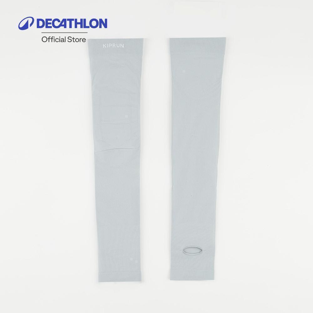 Decathlon UV Arm And Hand Cover Running ปลอกหุ้มแขนและมือป้องกันรังสียูวีสำหรับใส่วิ่ง - Grey