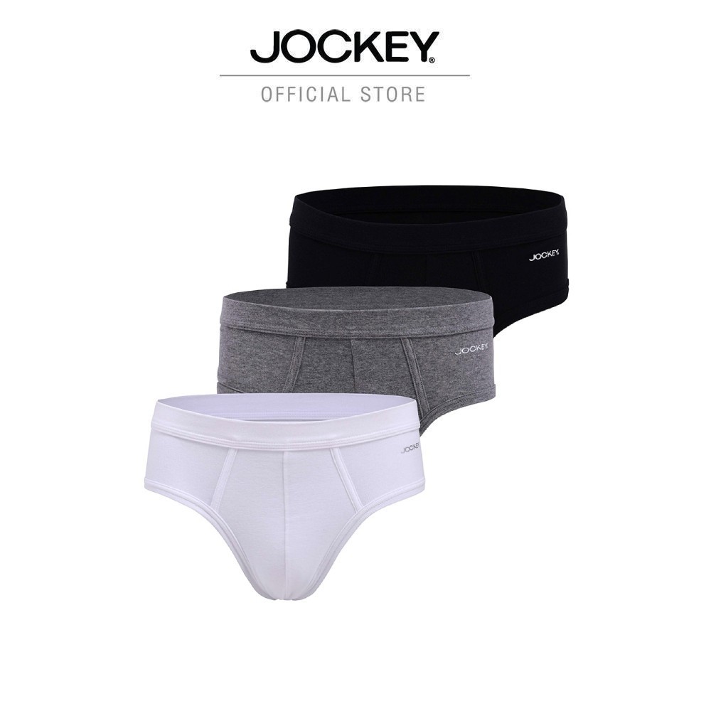 JOCKEY UNDERWEAR กางเกงในชาย VALUE PACK รุ่น KU VL1221 BRIEFS (Pack 3 ชิ้น)