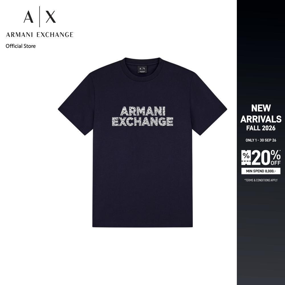 Armani Exchange เสื้อยืดผู้ชาย รุ่น XM003392-AF10361-UB101 สีกรมท่า