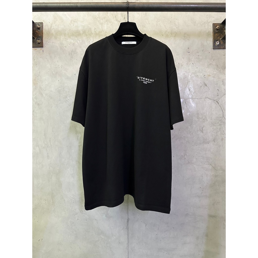 GIVENCHY/GIVENCHY/2026 คลาสสิกรอบคอแขนสั้นเสื้อยืดผู้ชายผู้หญิงสไตล์ใหม่ Slim-Fit Slimmer ดูหนา Impe