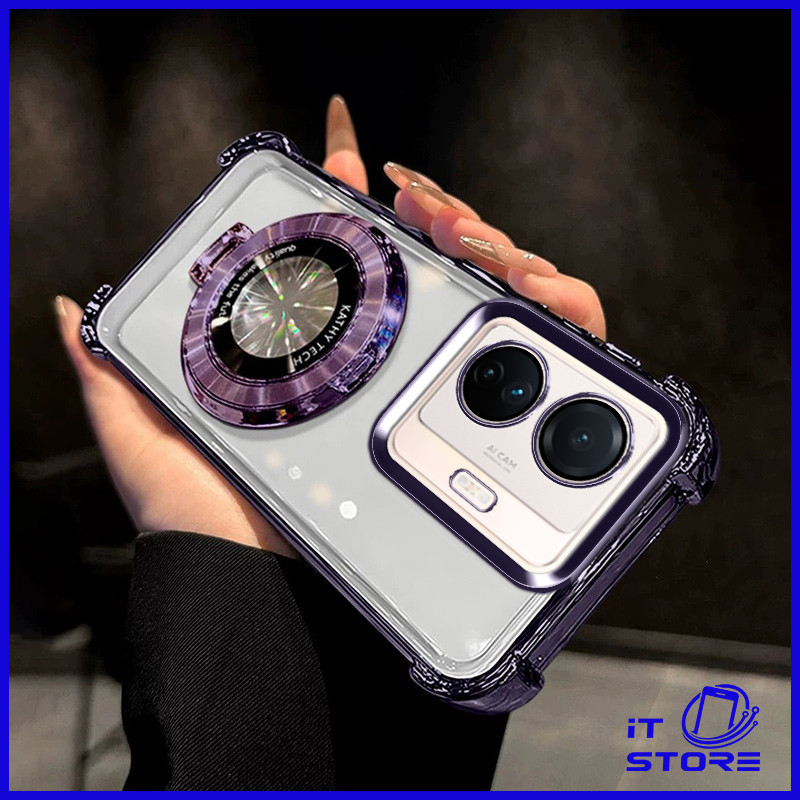 เคส Vivo T1 5G เคสนิ่มพร้อมขาตั้งแบบพับได้