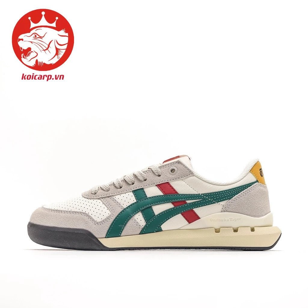 Hot Cushion Otsuka Tiger Ultimate 81 ex รองเท้าผ้าใบ สวมใส่ได้นาน สีขาว/แดง/เขียว