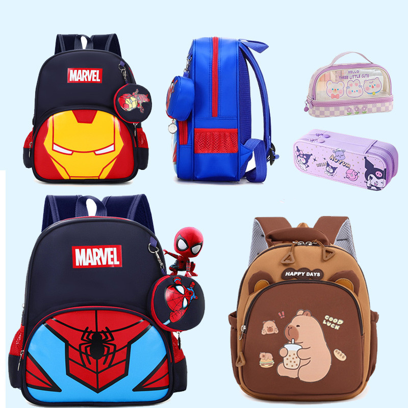 COD กระเป๋านักเรียนเด็ก ประถม 3-8 ปี 32cm เป้ไปโรงเรียน กระเป๋านักเรียนอนุบาล