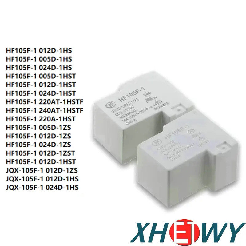 2-5PCS 30A Hongfa รีเลย์ HF105F-1 JQX-105F-1 012D 005D 024D-1HS 1ZS 1HST 220A 1HSTF 012D-1HST 024D-1