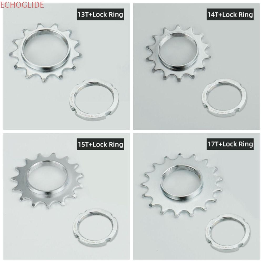 ECHOGLIDE จักรยานล้อ Cogs, เกลียวล็อคแหวน Hub ล็อคจักรยาน Freewheel, Fixie จักรยาน Cog 1 ความเร็ว Fi