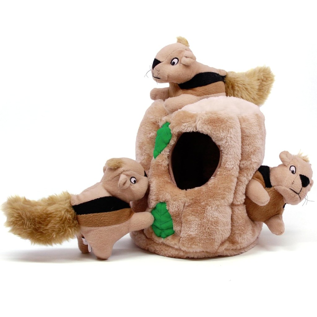 Outward Hound Hide A Squirrel Plush Dog Toy Puzzle, Large