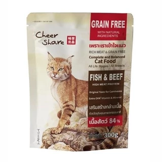 CheerShare King of Wild / Mother & Baby / Rich Meat อาหารเม็ดแมว เกรด Holistic Grain Free ขนาด 208-300 กรัม