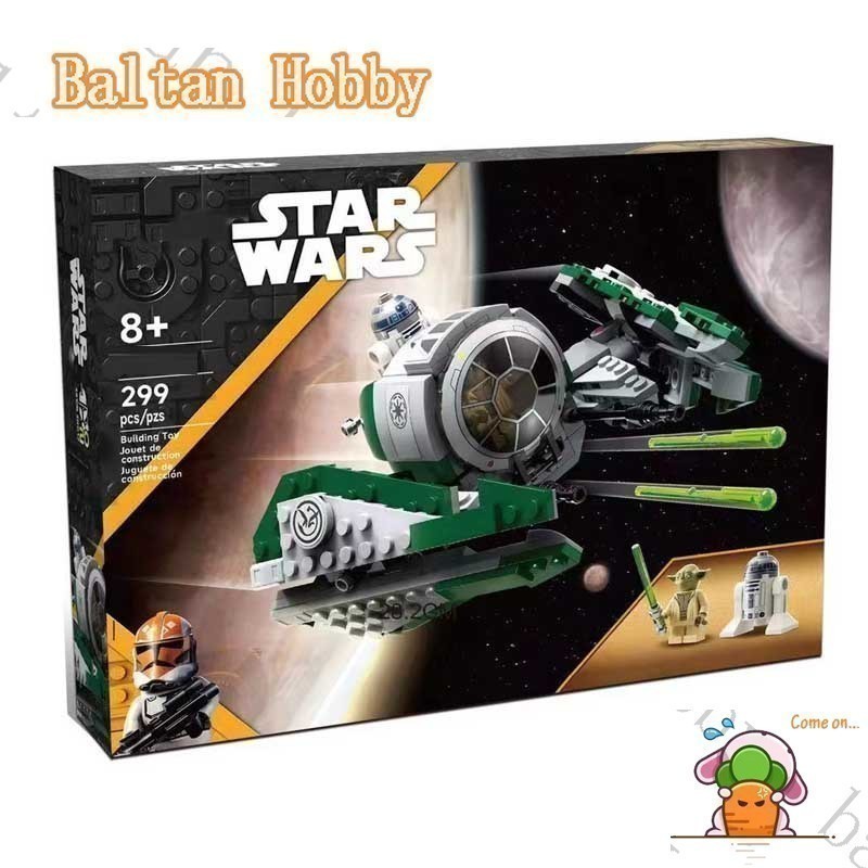 Baltan Hobby HN5X Star Wars Yoda-s-Jedi-Starfighter 75360 EW7 Building blocks ของเล่น