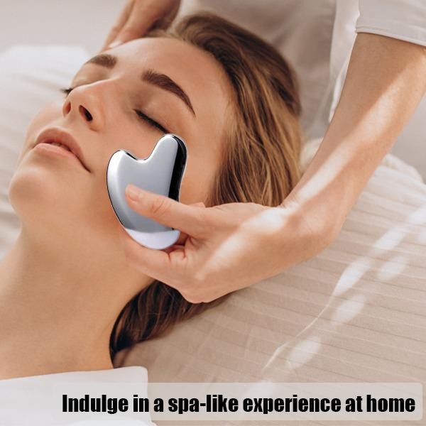 Infinite Relax Terahertz Gua Sha Facial Tools - Gua Sha Tool สําหรับผิวหน้าและผิวกาย, เครื่องนวดลดอาการบวมและปรับปรุงริ้วรอย Skincare Comfort