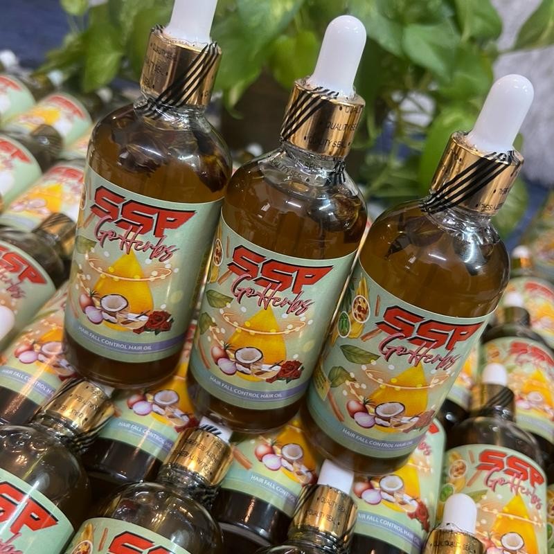 SSP GO HERBS HOMEMADE COCONUT, ONION & HERBAL HAIRCARE OIL 100ml Rambut