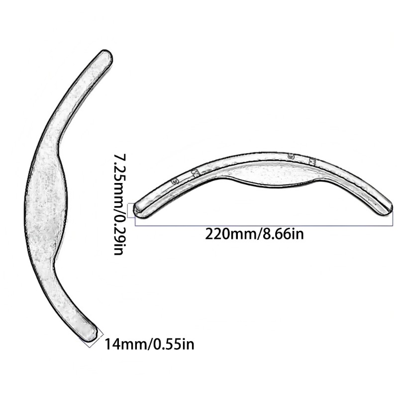 QUIM อะคูสติกกีตาร์ Armrest พร้อมเทปกาวกีตาร์ Arm Rest รูปที่ 2