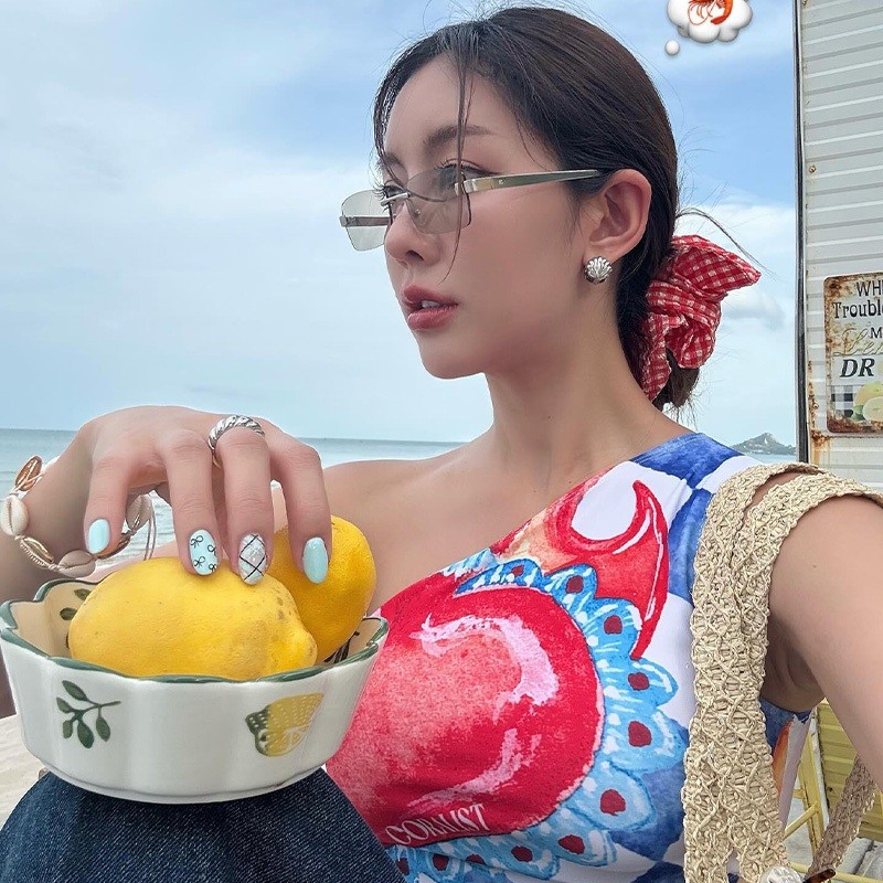 🧡Hot.bikini🧡 ชุดว่ายน้ำทูพีช แฟชั่น bikini set เซ็กซี่ ชุดว่ายน้ำผู้หญิง มีฟองน้ำ ใส่ไปทะเล ส่งไวจากไทย - รูปที่ 3