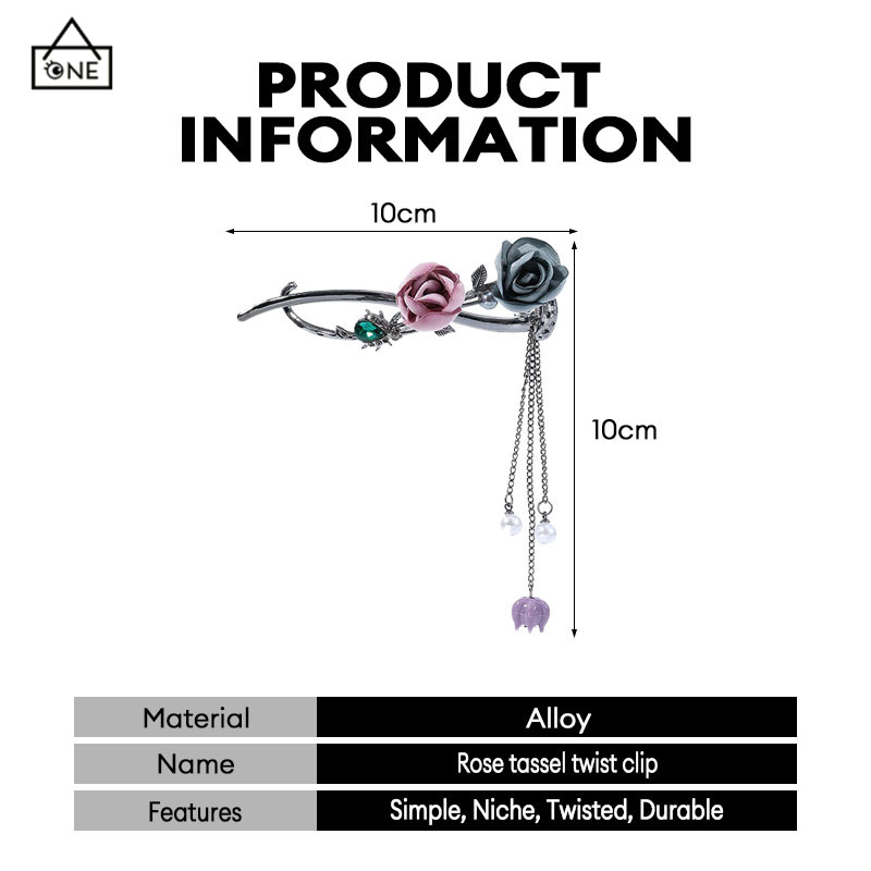 COD❤️กิ๊บติดผมแบบบิดเกลียว 3 มิติ ดีไซน์กุหลาบสไตล์เรโทรสุดหรู ดีไซน์สร้างสรรค์เฉพาะตัว-a.one - รูปที่ 6