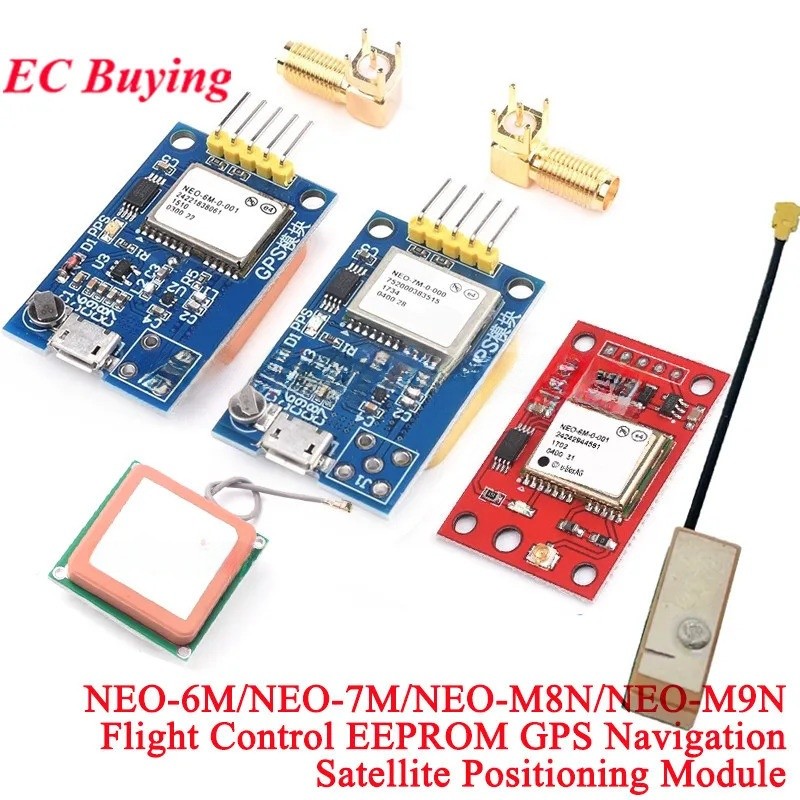 GY-NEO6MV2 NEO-6M NEO-7M NEO-M8N NEO-M9N การควบคุมการบิน EEPROM GPS นําทางโมดูลตําแหน่งดาวเทียม 51 S