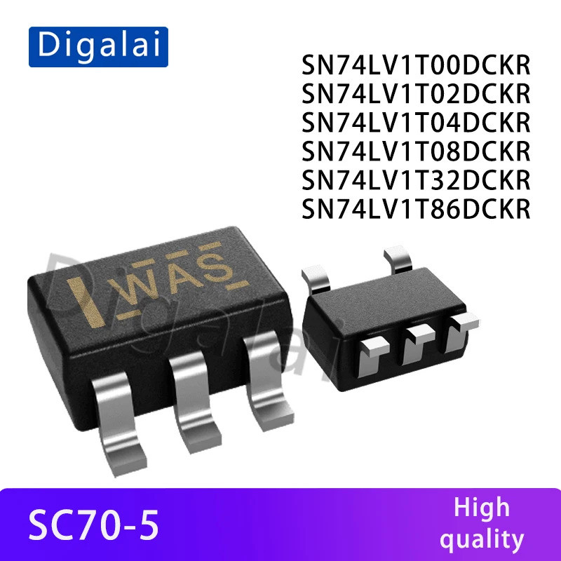 5PCS SN74LV1T00DCKR SN74LV1T02DCKR SN74LV1T04DCKR SN74LV1T08DCKR SN74LV1T32DCKR SN74LV1T86DCSotชิปic